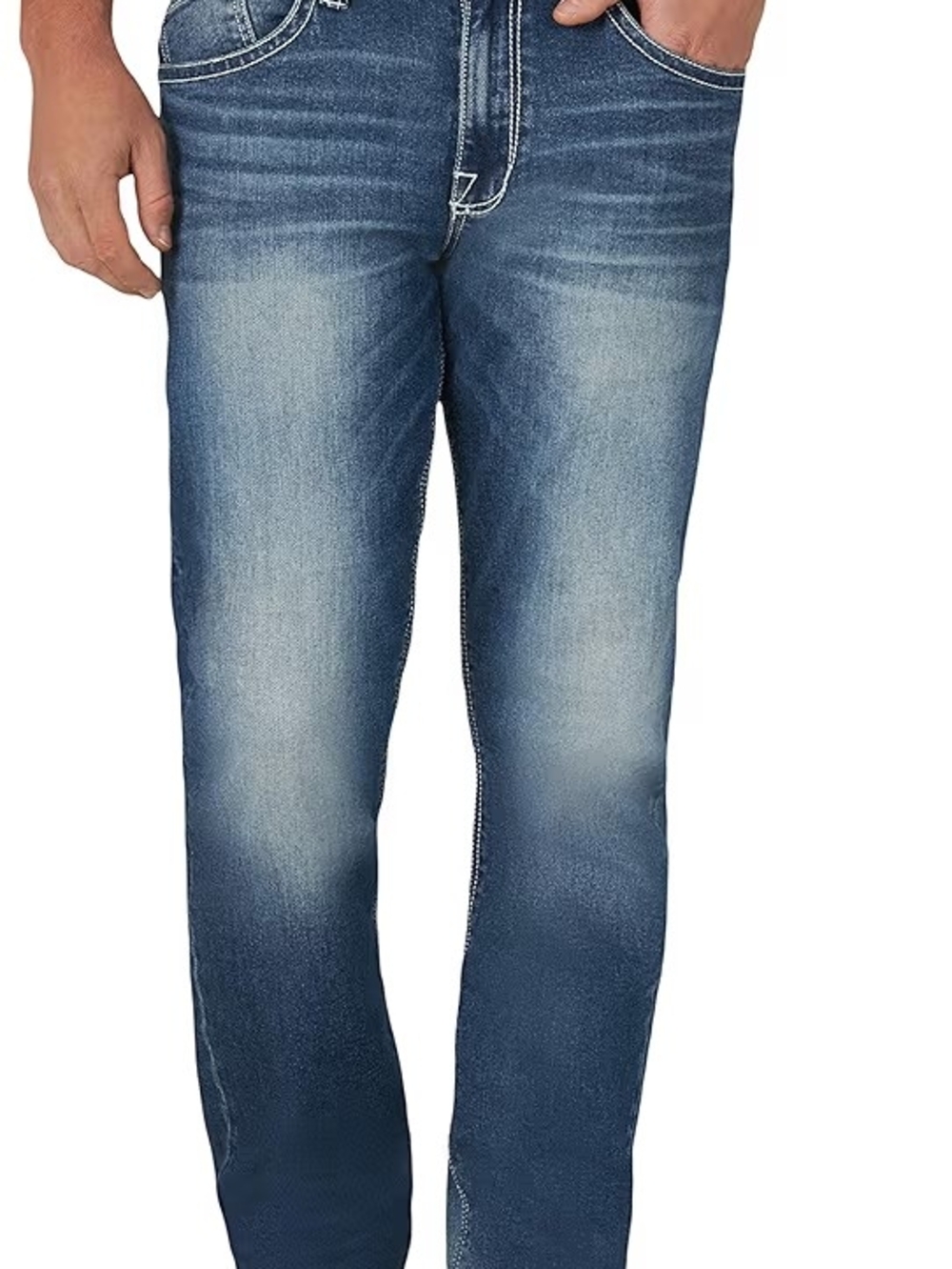 Rock & Republic Straight Leg Washed Blue Jeans